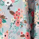 Load image into Gallery viewer, Grey &amp; Happy Floral Print Swing Skirt
