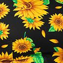 Load image into Gallery viewer, Plus Size Black &amp; Yellow Sunflower Audrey Swing Dress
