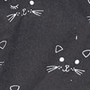 Black Cat Print Face Mask
