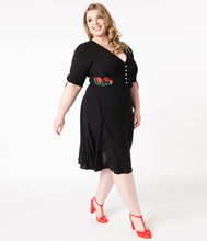 Load image into Gallery viewer, Hell Bunny Plus Size Black Jacqueline Swing Dress
