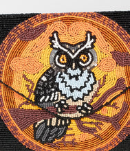 Load image into Gallery viewer, Halloween Owl Beaded Envelope Clutch
