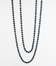 Load image into Gallery viewer, Black 60&quot; Long Pearl Necklace
