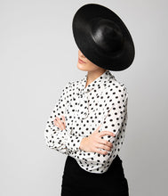 Load image into Gallery viewer, Vintage Style Black Straw Headband Disc Hat
