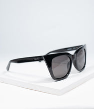 Load image into Gallery viewer, Quay Black Winged Harper Cat Eye Sunglasses
