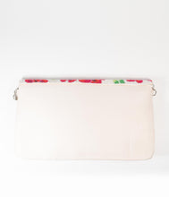 Load image into Gallery viewer, Ivory &amp; Pink Floral Beaded Amazon Toucan Envelope Clutch
