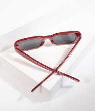 Load image into Gallery viewer, Retro Style Red Marble Museum Square Sunglasses
