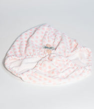 Load image into Gallery viewer, Vintage Style Pink &amp; White Polka Dot Hair Turban
