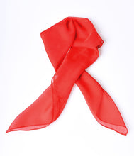 Load image into Gallery viewer, Unique Vintage Retro Pin-Up Red Chiffon Hair Scarf
